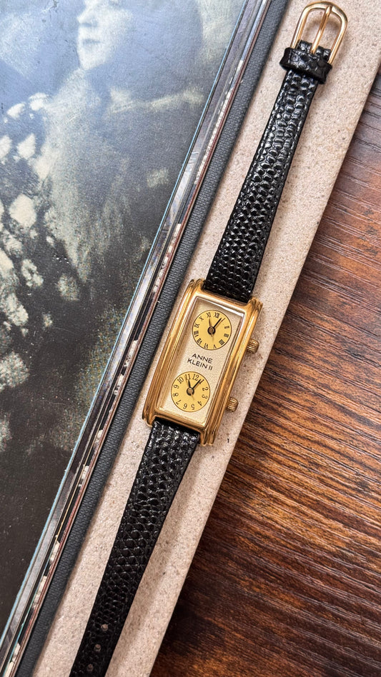 Anne Klein II Dual time Vintage Watch
