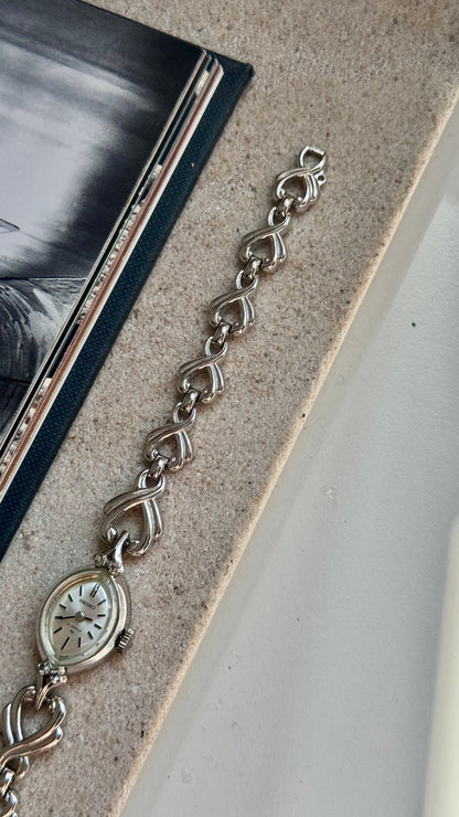 Seiko 1960s manual vintage watch - white gold plated