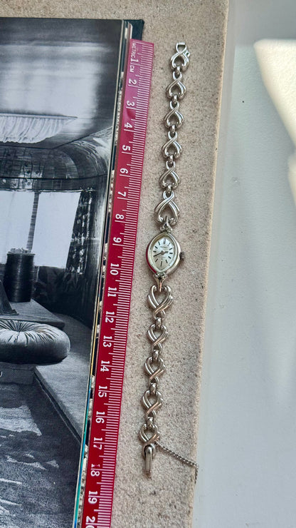 Seiko 1960s manual vintage watch - white gold plated