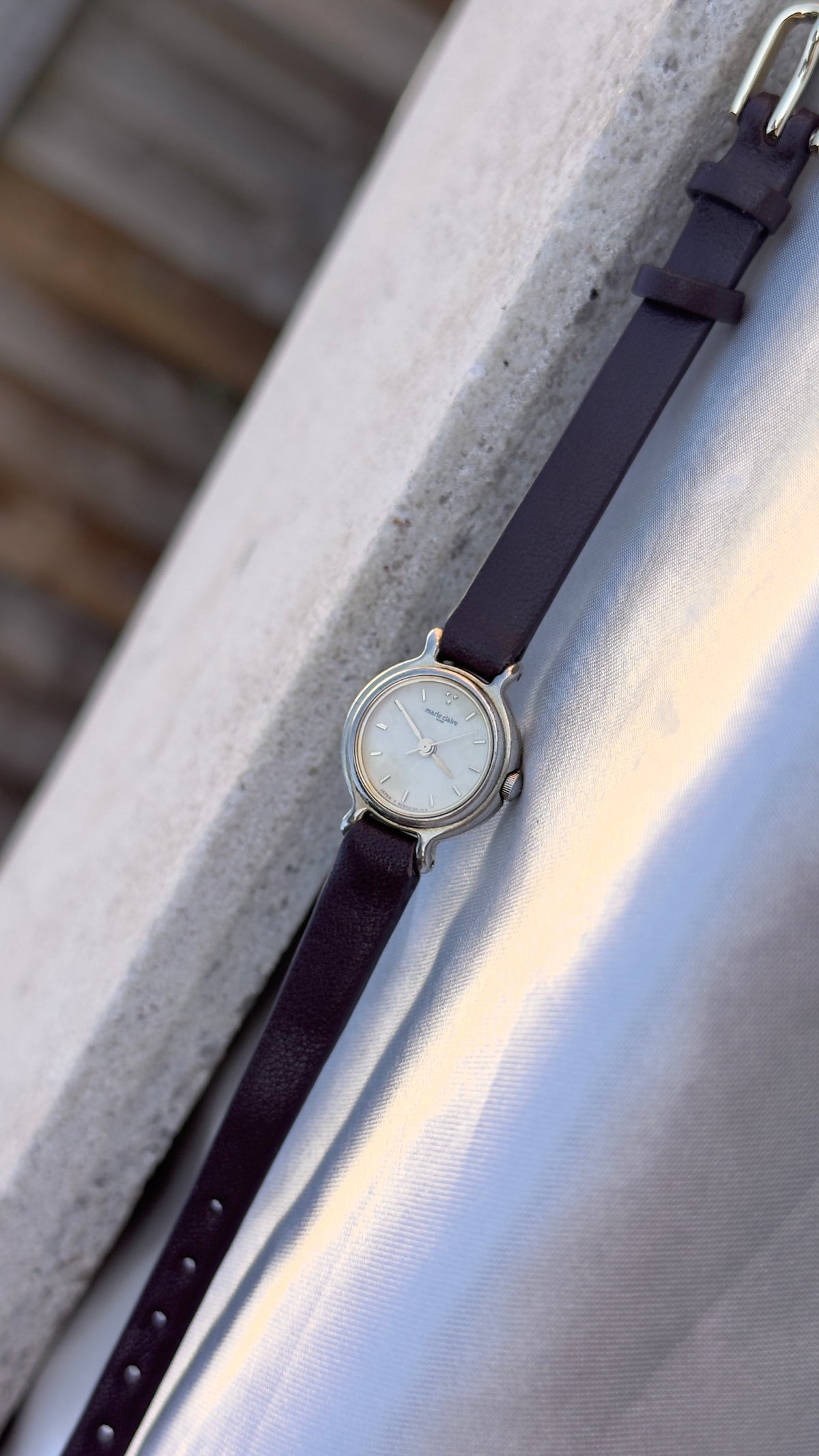 Marie Claire Vintage Watch 1990s - Bespoke Leather, Gold Plated
