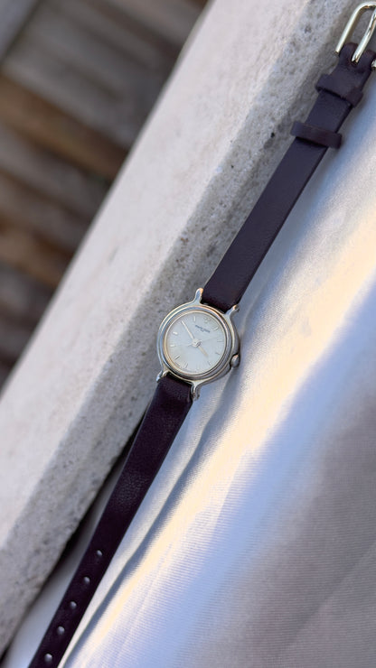 Marie Claire Vintage Watch 1990s - Bespoke Leather, Gold Plated