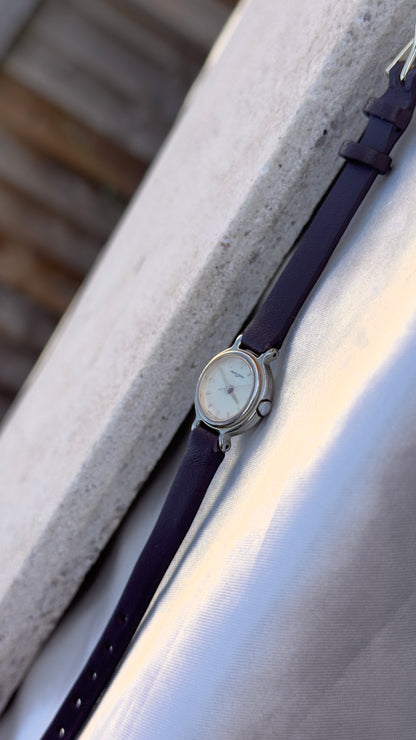 Marie Claire Vintage Watch 1990s - Bespoke Leather, Gold Plated