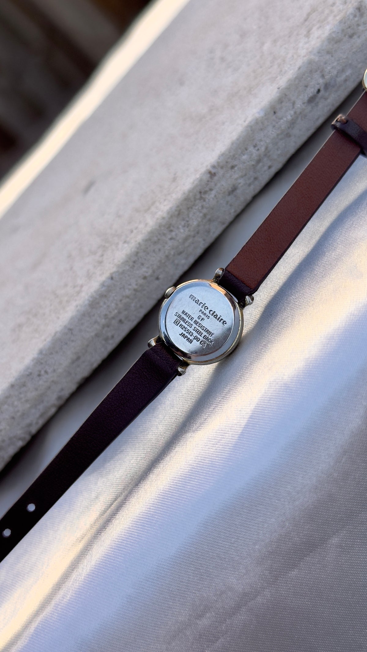 Marie Claire Vintage Watch 1990s - Bespoke Leather, Gold Plated