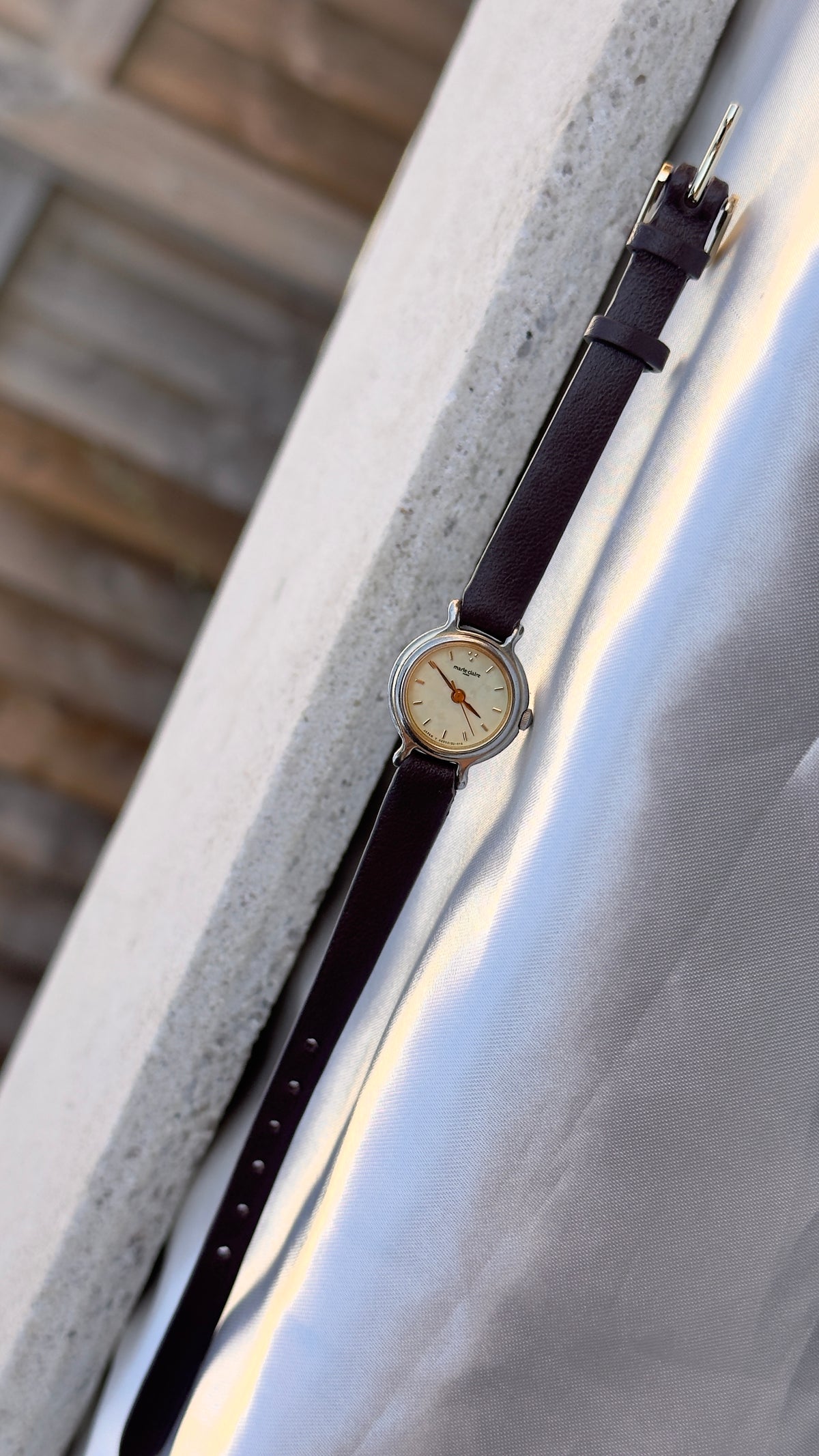 Marie Claire Vintage Watch 1990s - Bespoke Leather, Gold Plated