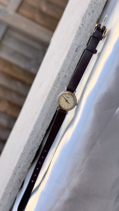 Marie Claire Vintage Watch 1990s - Bespoke Leather, Gold Plated