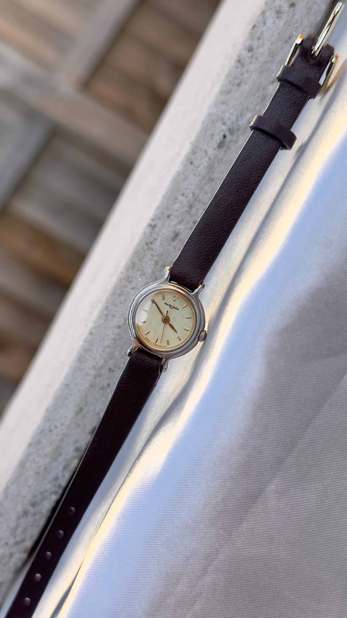 Marie Claire Vintage Watch 1990s - Bespoke Leather, Gold Plated