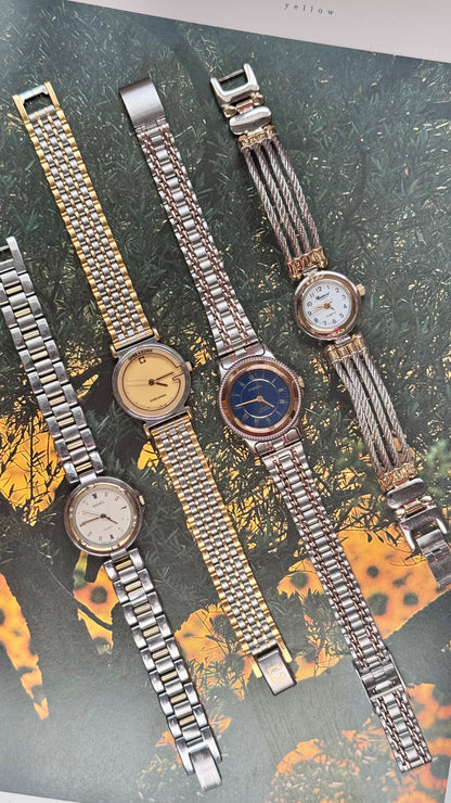 Dainty Duo-tone Watch Collection 1990s