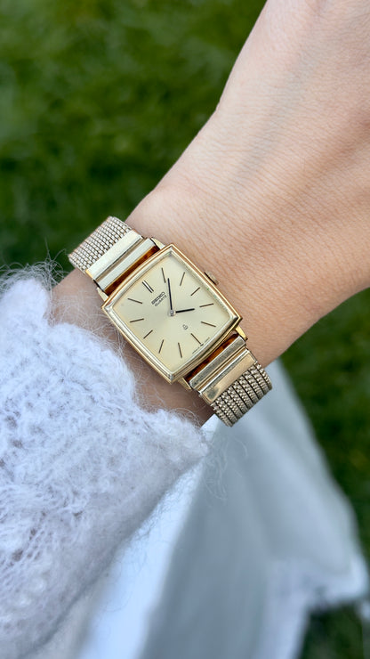 Seiko Vintage Tank Watch 1978 - stretch band