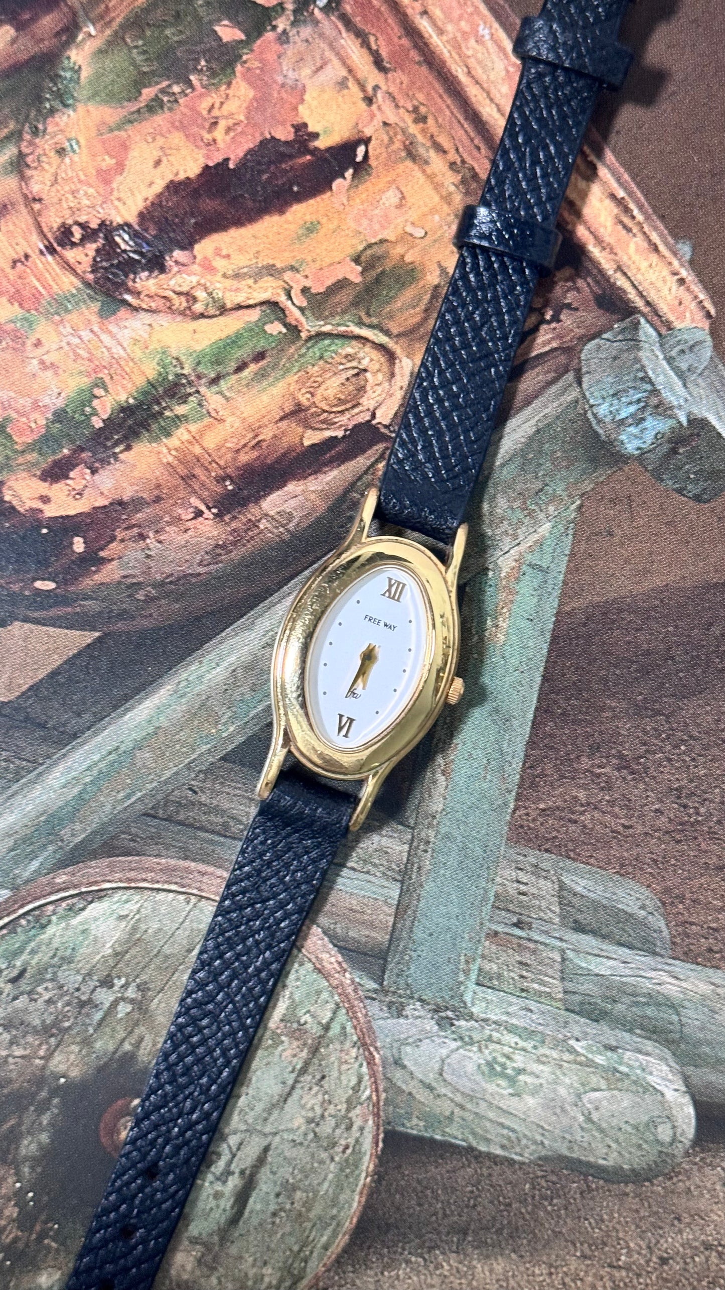 Vintage Citizen Free Way 2000 Watch - Bespoke Leather