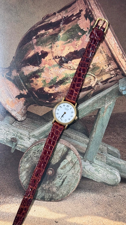 Vintage Citizen French-made Watch 1990 - Original Genuine Leather