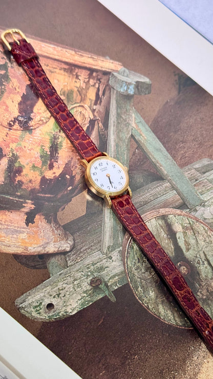 Vintage Citizen French-made Watch 1990 - Original Genuine Leather