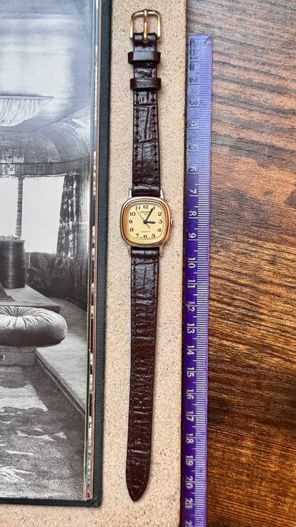 ORIENT VX Vintage Watch 1980s - White gold and gold plated
