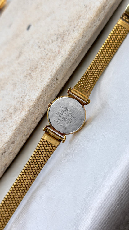 Near Mint Conditiion Seiko Mesh Bracelet Vintage Watch 1992 - Champagne Dial