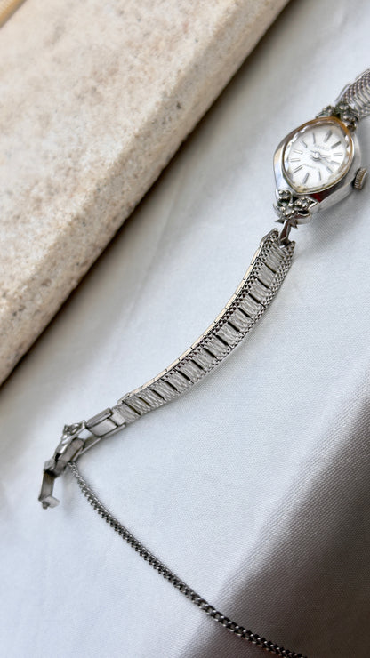 Super Rare 1960s Seiko vintage manual watch - white gold plated