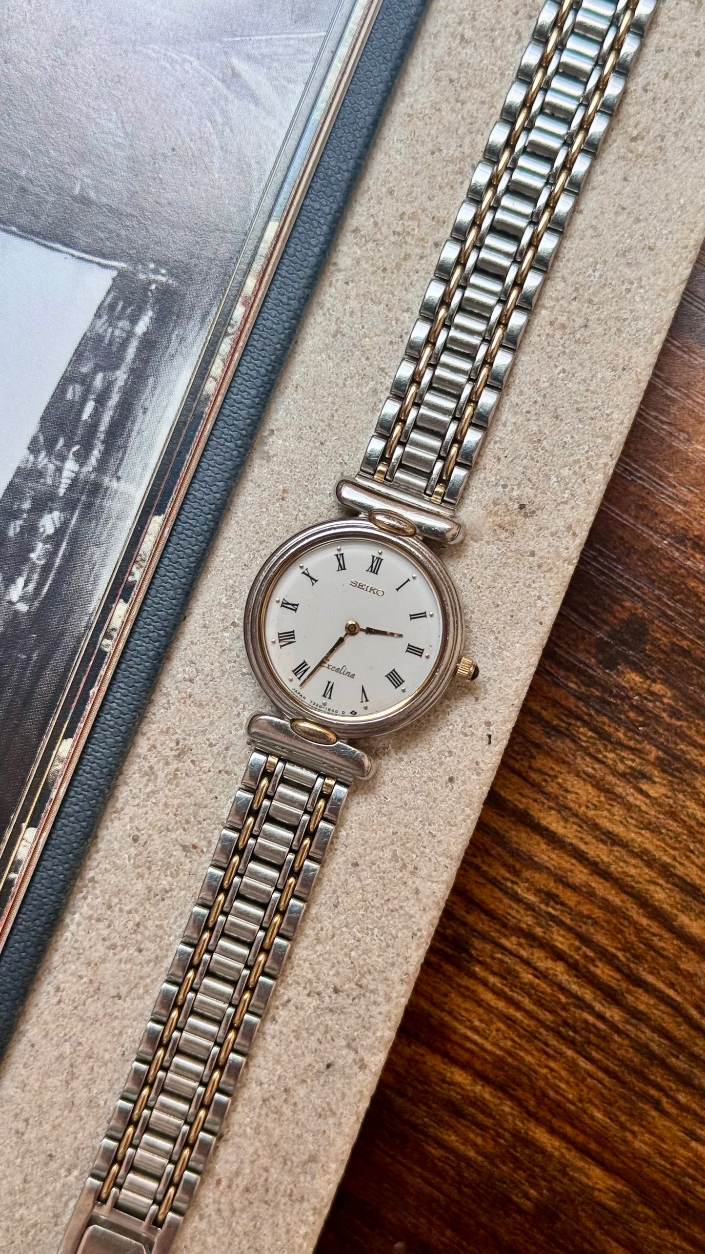 1997 Vintage Seiko Exceline Watch - Roman Dial