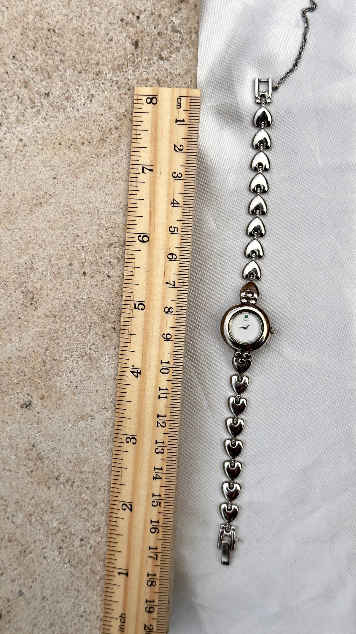 Citizen Vega Vintage Watch 1995, Heart Bracelet