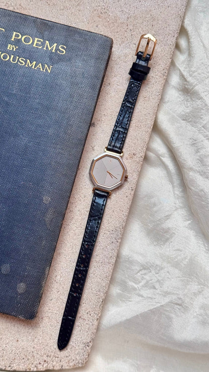 Yves Saint Laurent vintage watch (YSL) 1990s - Bespoke genuine leather