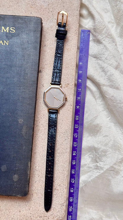 Yves Saint Laurent vintage watch (YSL) 1990s - Bespoke genuine leather