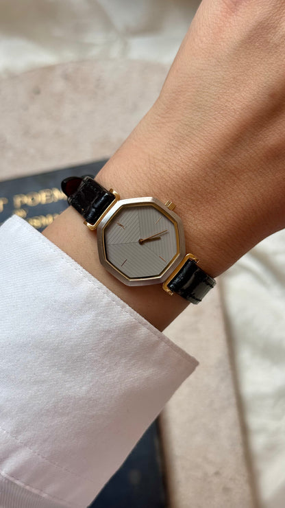Yves Saint Laurent vintage watch (YSL) 1990s - Bespoke genuine leather
