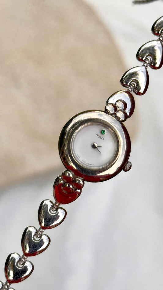 Citizen Vega Vintage Watch 1995, Heart Bracelet