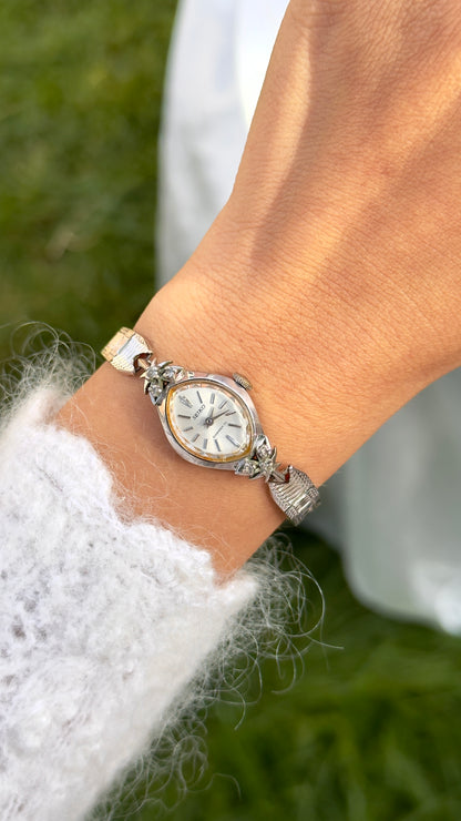 Super Rare 1960s Seiko vintage manual watch - white gold plated
