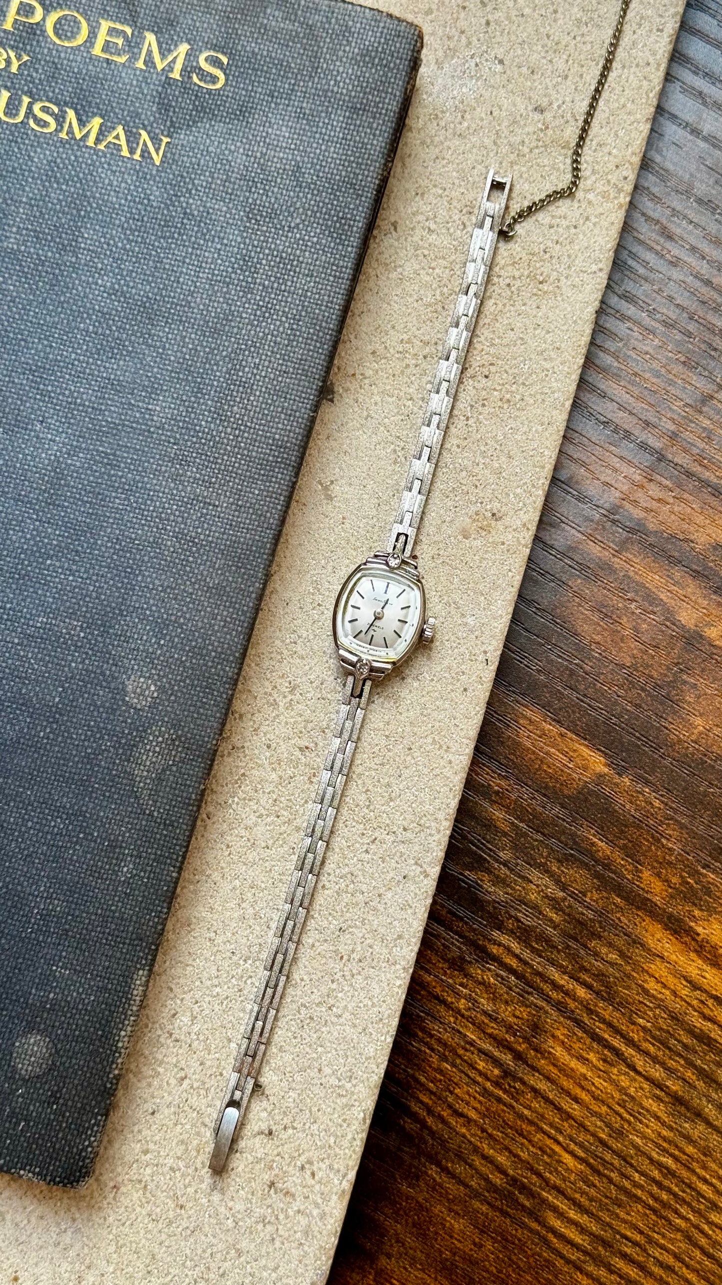 Super Rare 1960s Seiko Solar vintage watch - white gold plated