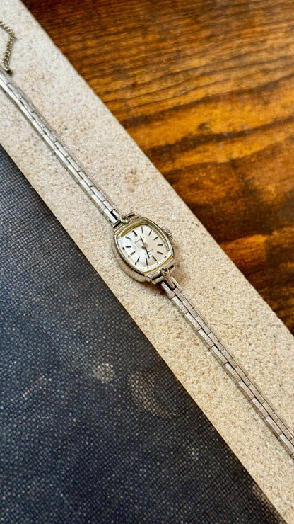 Super Rare 1960s Seiko Solar vintage watch - white gold plated
