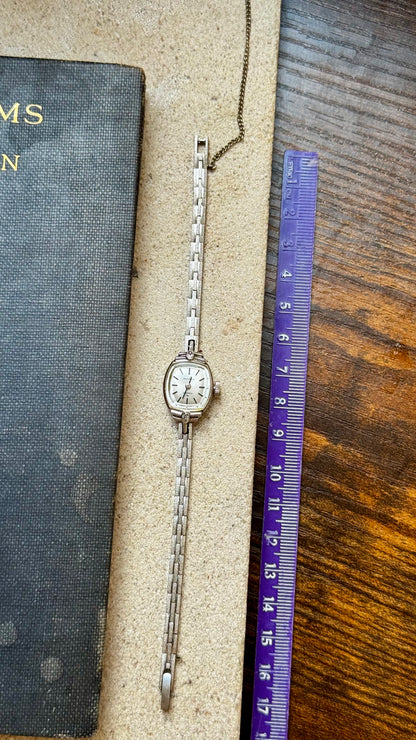 Super Rare 1960s Seiko Solar vintage watch - white gold plated