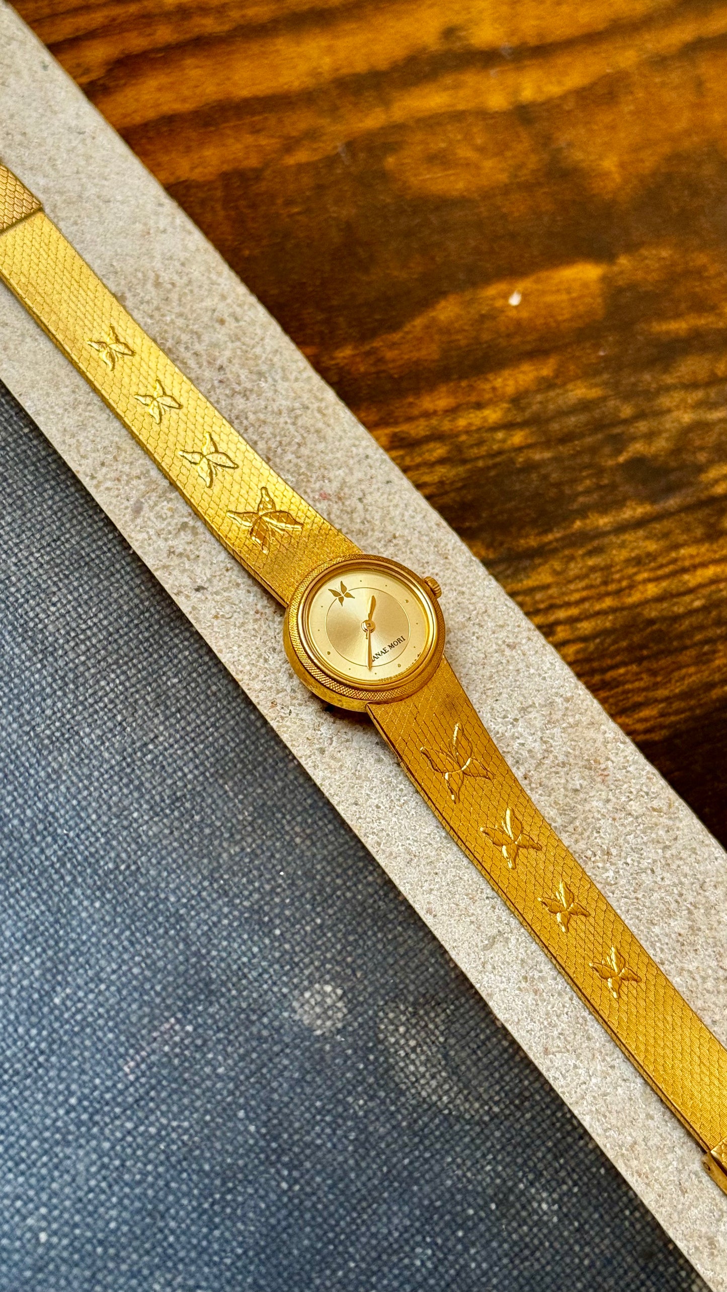 Hanae Mori Seiko vintage watch - Gold Plated