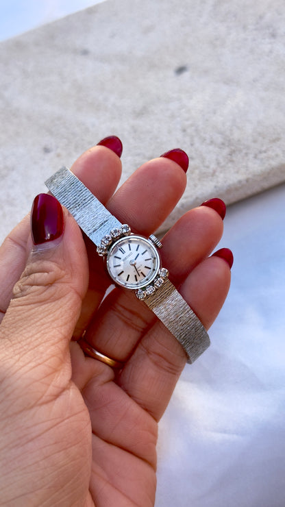 Super Rare 1979 Seiko vintage manual watch - white gold plated