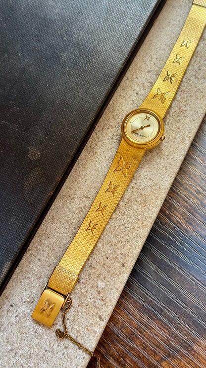 Hanae Mori Seiko vintage watch - Gold Plated