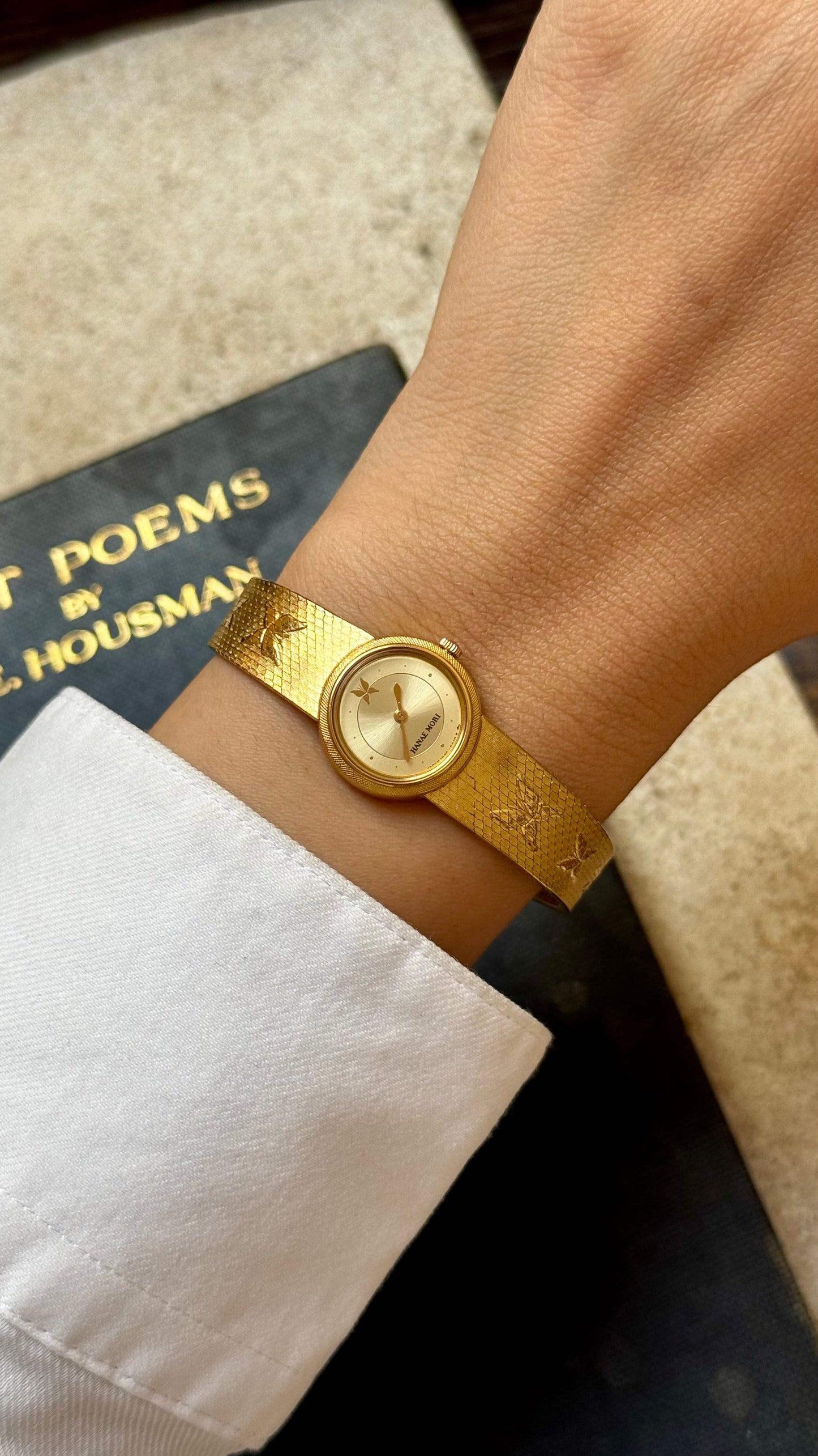 Hanae Mori Seiko vintage watch - Gold Plated