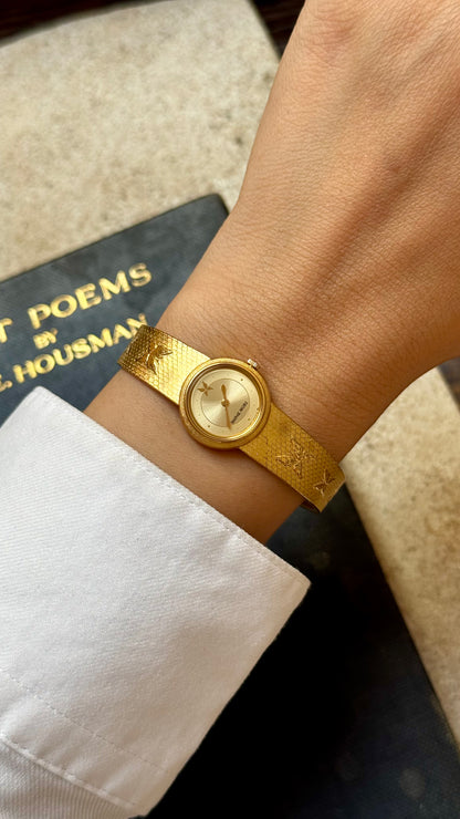 Hanae Mori Seiko vintage watch - Gold Plated