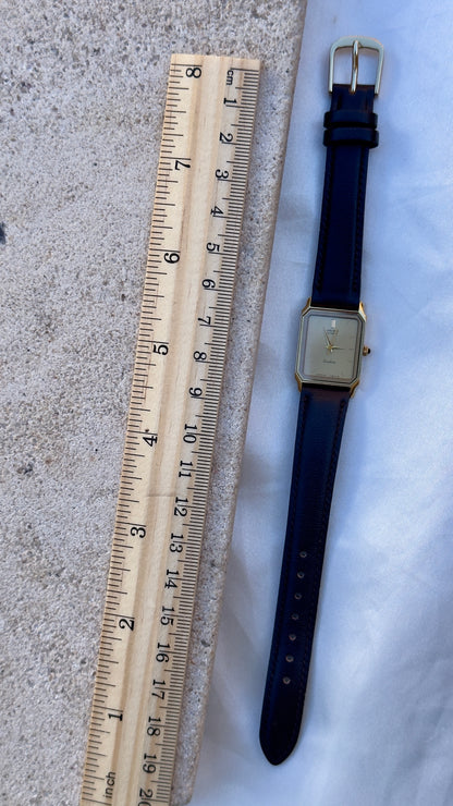 Vintage Seiko Women's Tank Watch 1985 - Gold Plated, Near Mint Condition