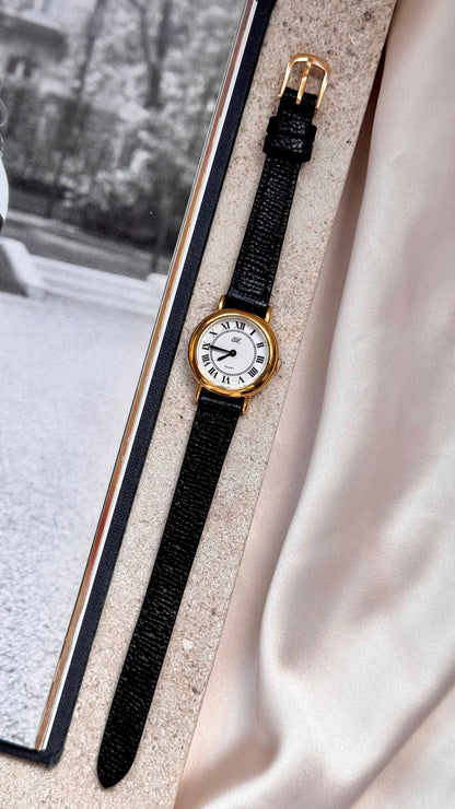 Estee Lauder vintage watch - Roman numerals, gold plated