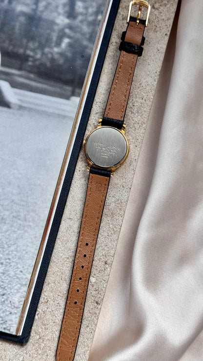 Estee Lauder vintage watch - Roman numerals, gold plated