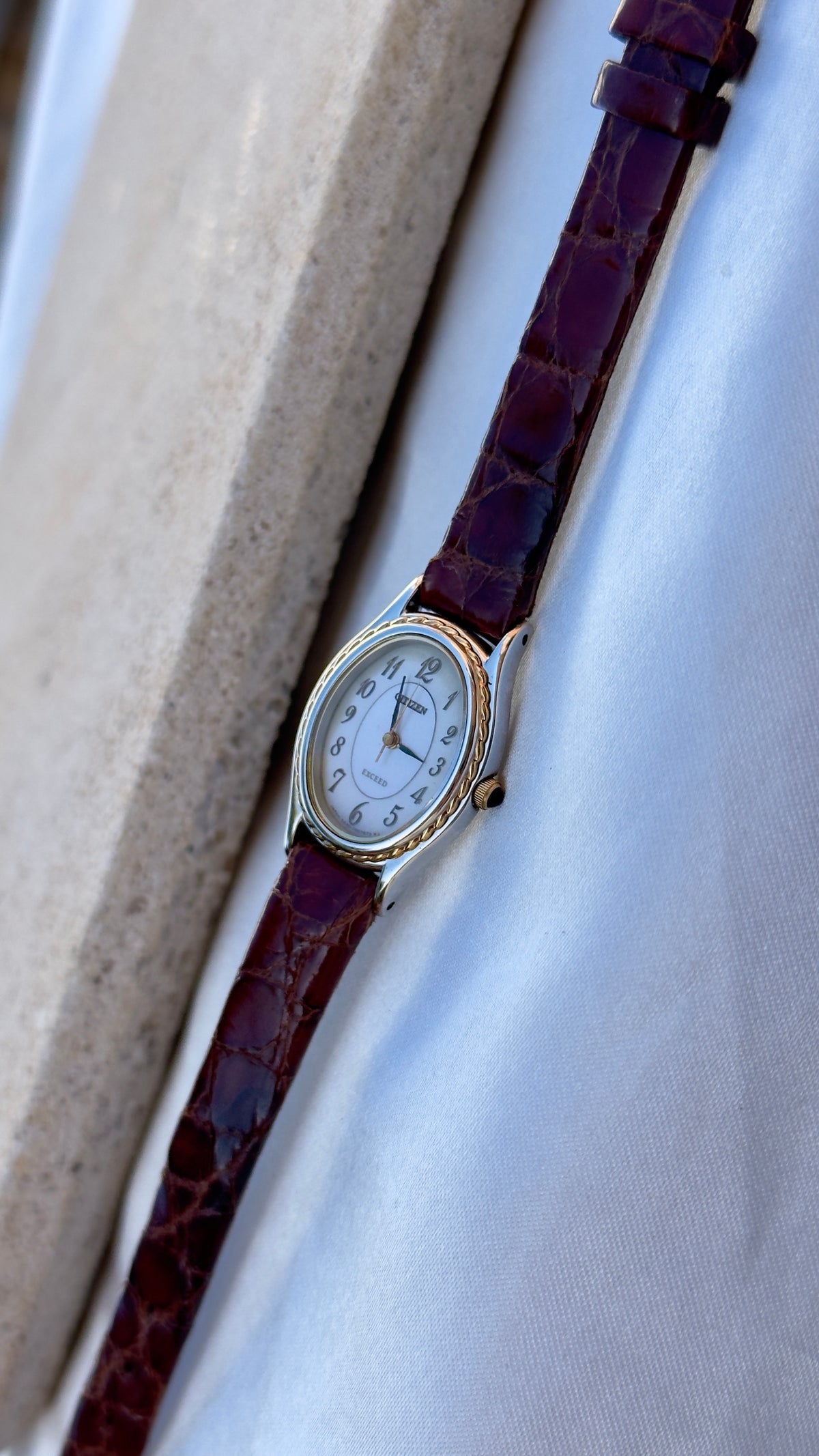 Super Rare Citizen Exceed Duratech vintage watch 1998 - Gold Plate, Mint Condtion with tag
