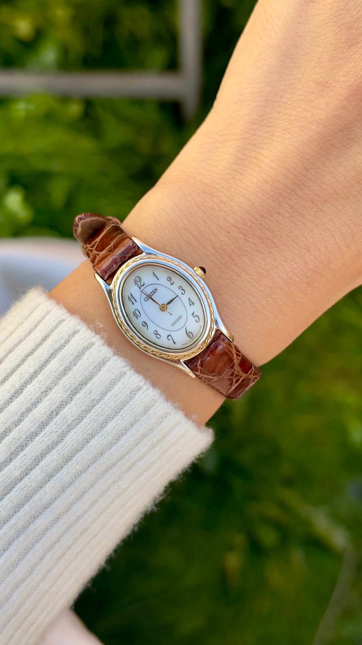 Super Rare Citizen Exceed Duratech vintage watch 1998 - Gold Plate, Mint Condtion with tag
