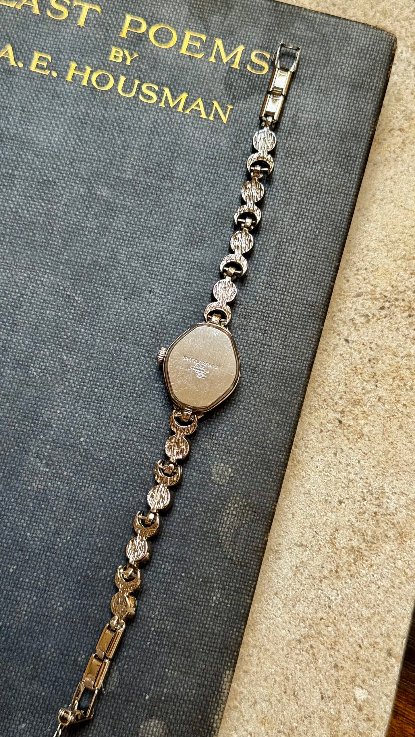 Opal Half Moon Bracelet Art Deco Vintage Watch 1990s