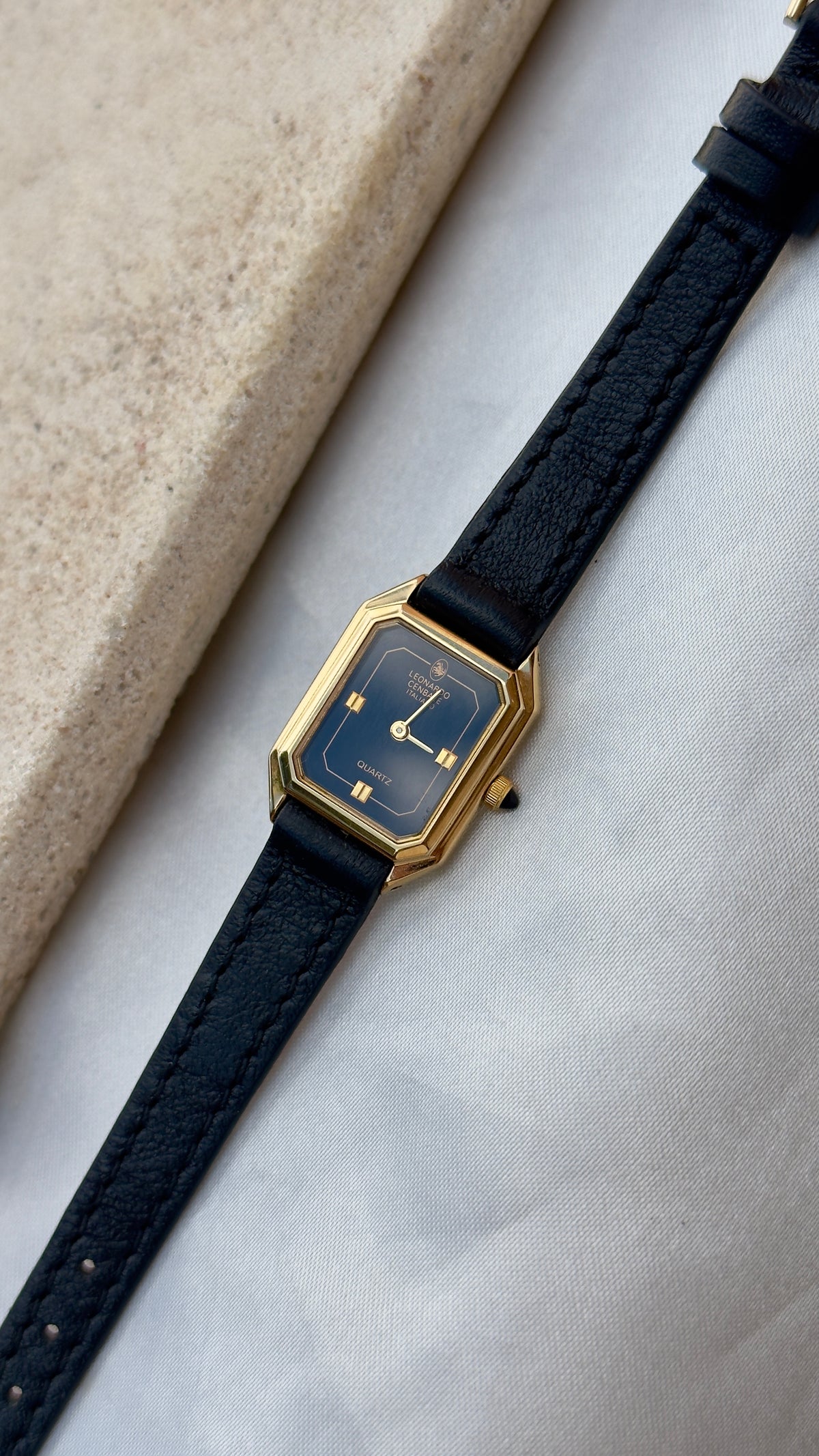 Vintage Leonardo Cenbale Watch 1990s - Gold Plated