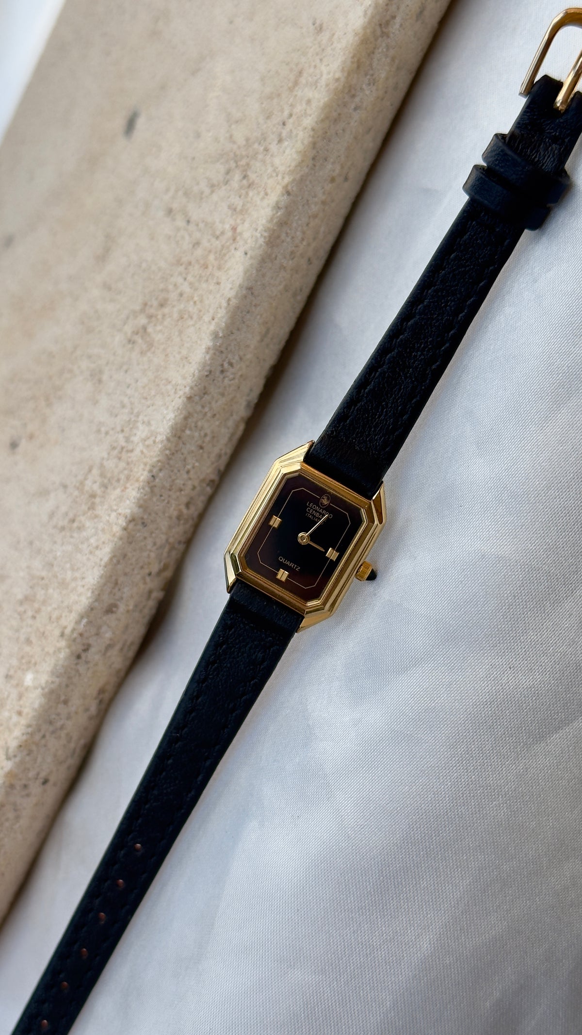 Vintage Leonardo Cenbale Watch 1990s - Gold Plated