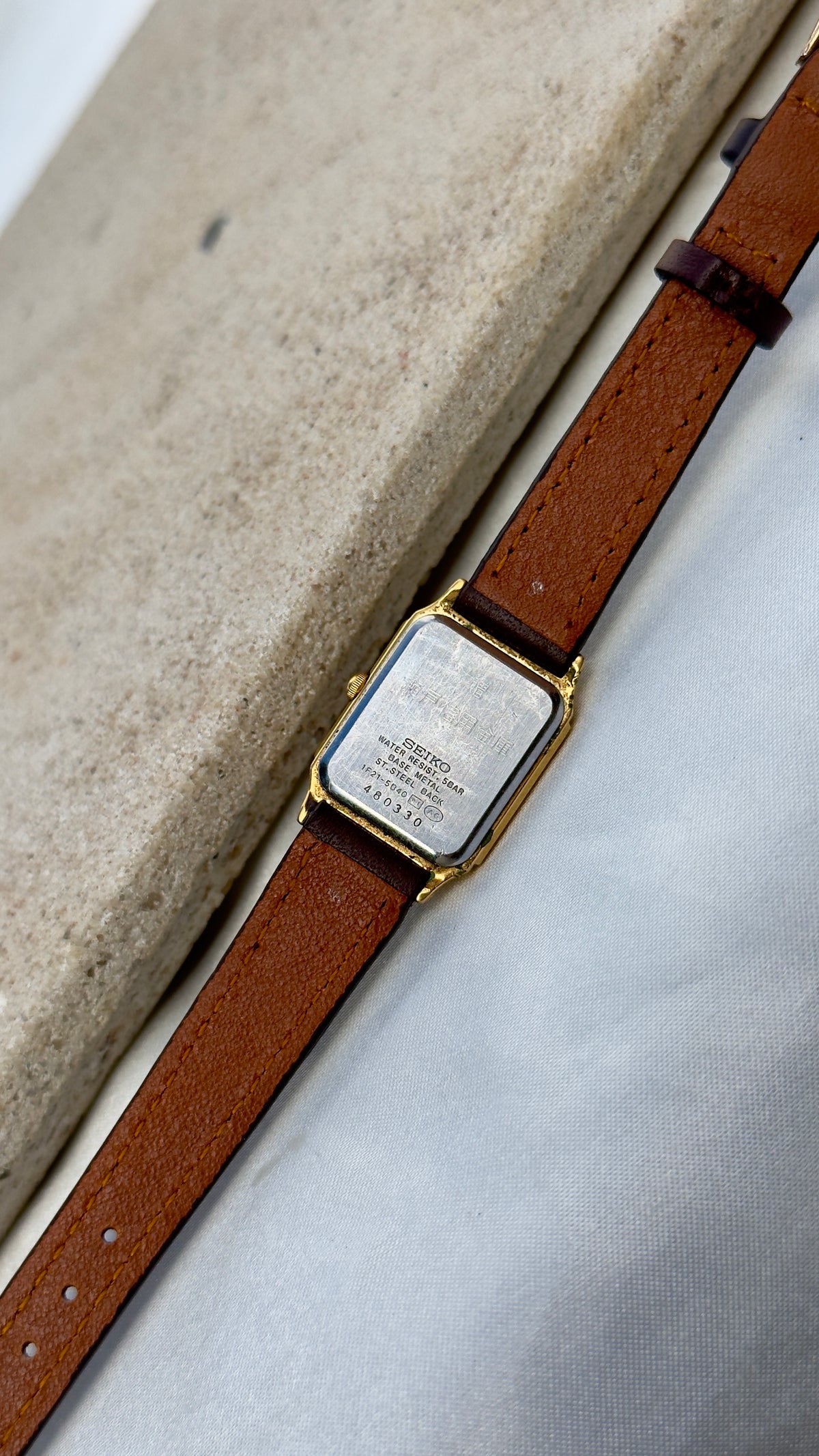 Vintage Seiko Women's Tank Watch 1994 - Gold Plated