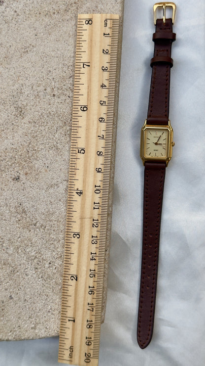 Vintage Seiko Women's Tank Watch 1994 - Gold Plated