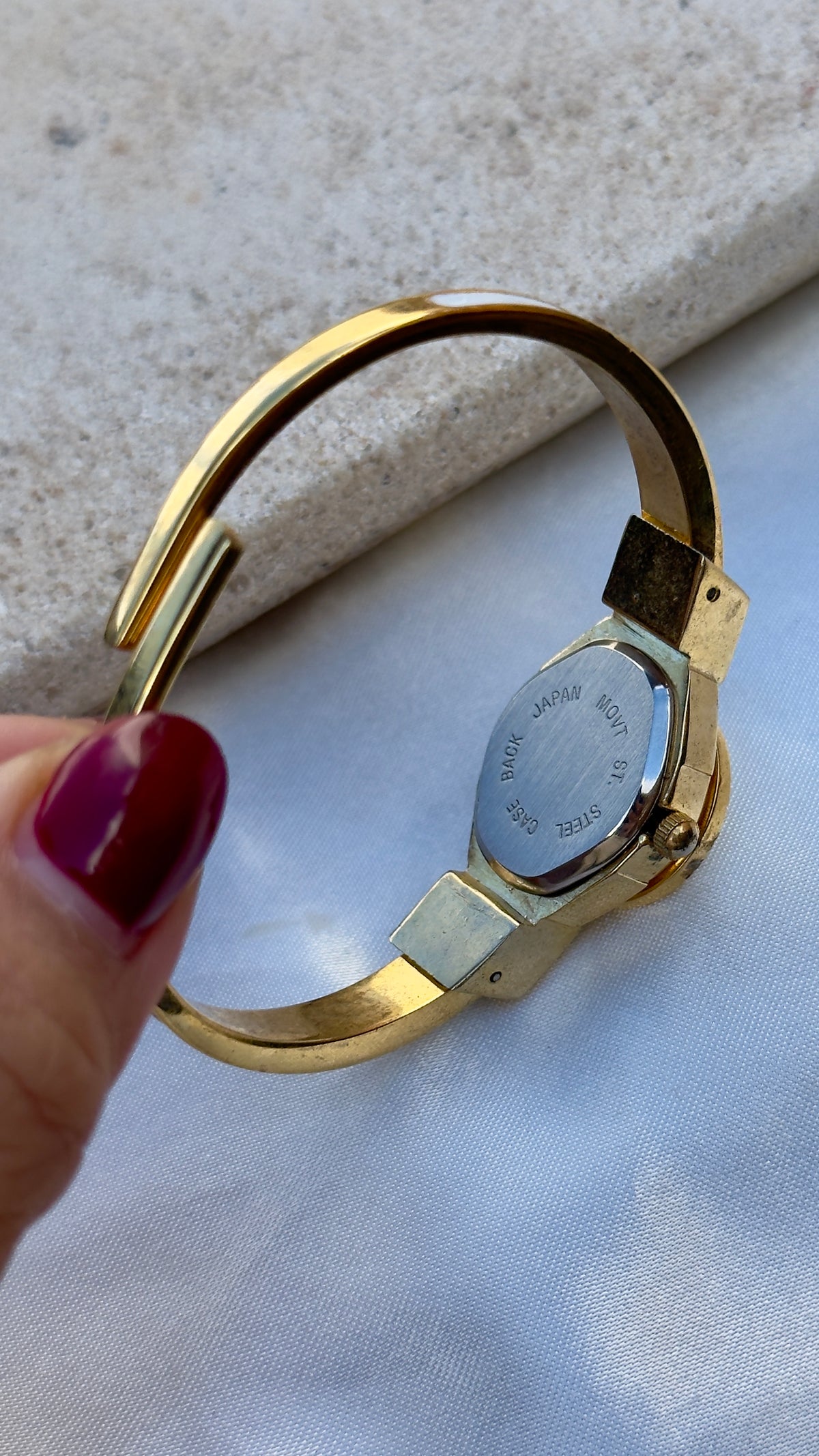 Art Deco Rapport Peekaboo vintage watch - hand painted bangle