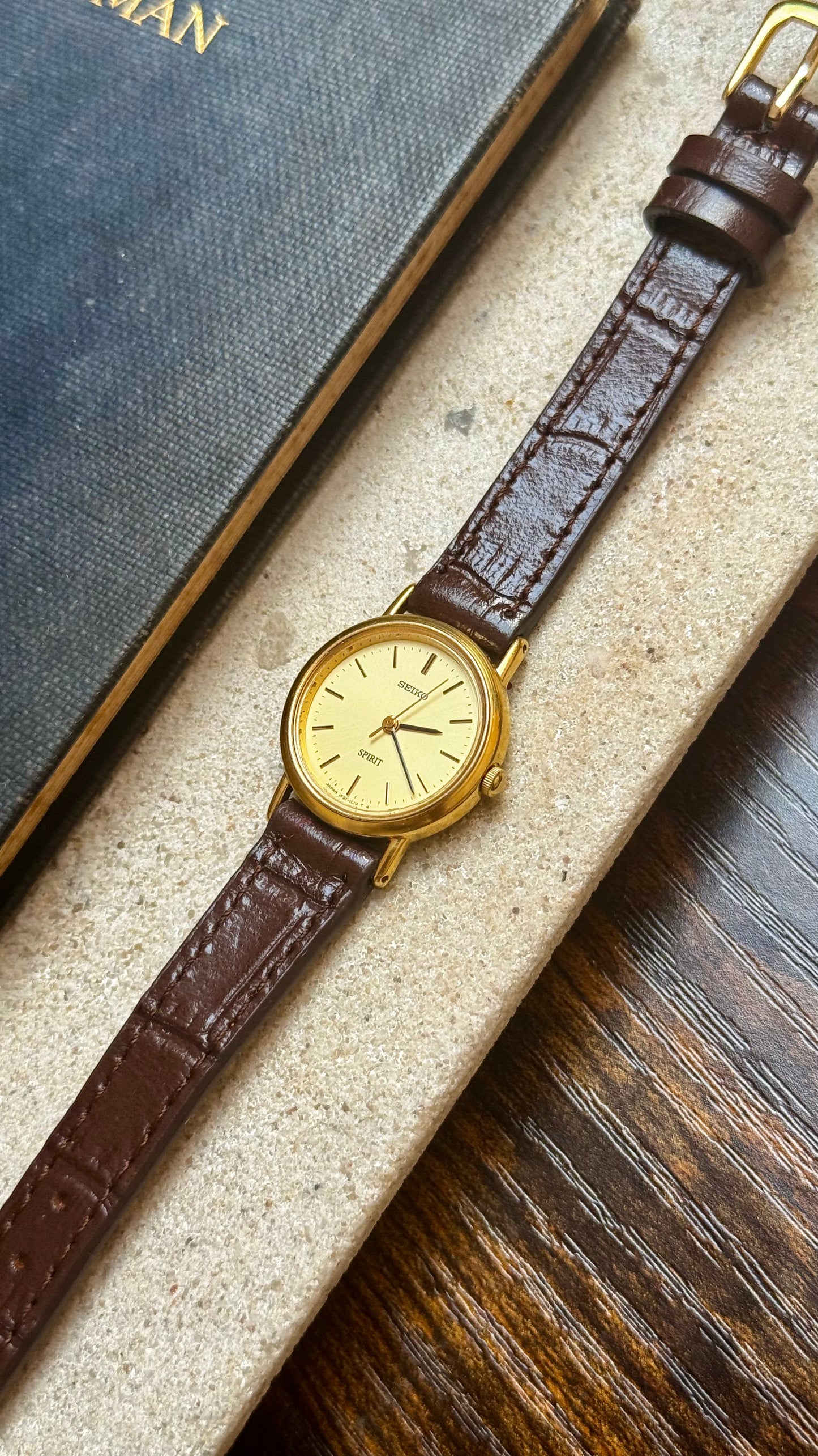 Vintage Seiko Spirit Women's Watch 1993 - 18k Gold Plated
