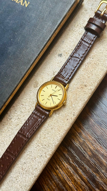Vintage Seiko Spirit Women's Watch 1993 - 18k Gold Plated