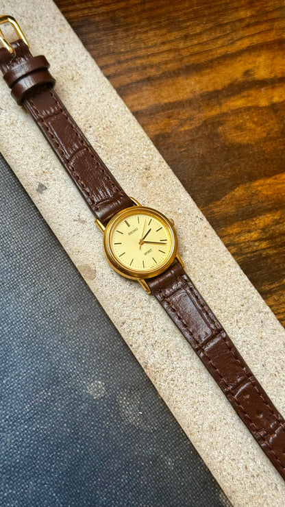 Vintage Seiko Spirit Women's Watch 1993 - 18k Gold Plated