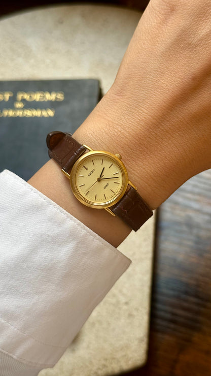 Vintage Seiko Spirit Women's Watch 1993 - 18k Gold Plated