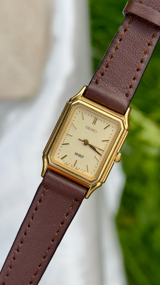 Vintage Seiko Women's Tank Watch 1994 - Gold Plated