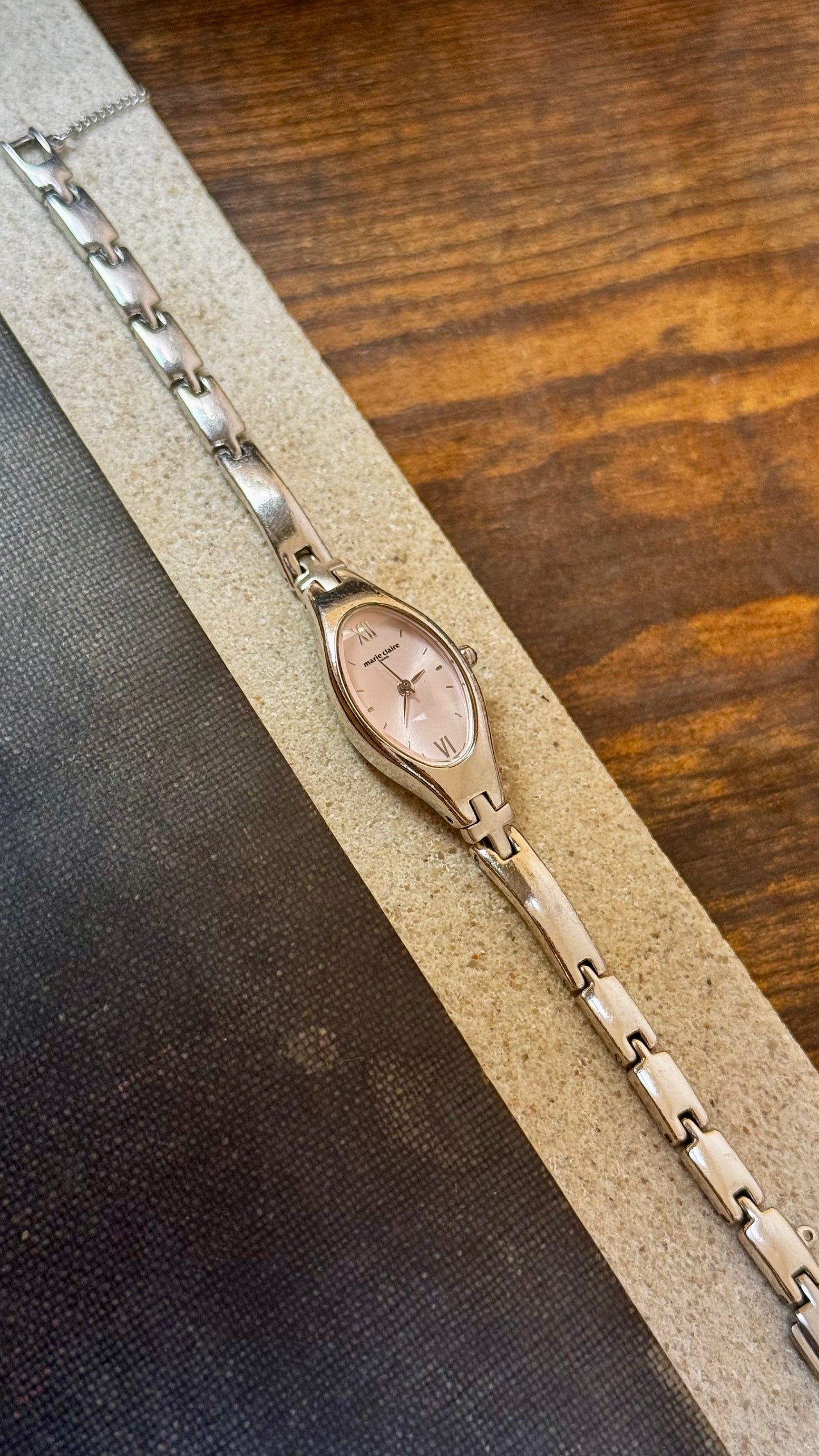 Marie Claire vintage watch 1990s - Palladium plated